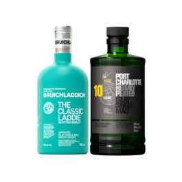 Bruichladdich The Classic Laddie
Port Charlotte Heavily Peated 10 Bundle
